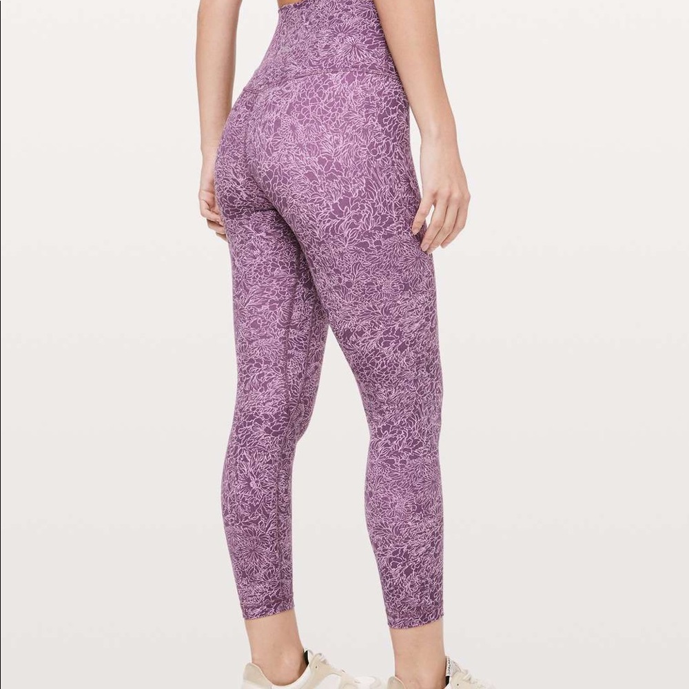 lululemon Align Pant 25” Arabesque Antoinnette Smoky Quartz size 6